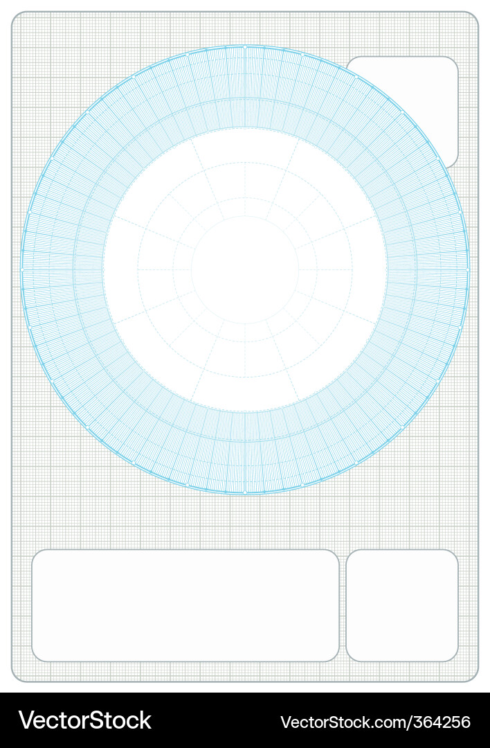 Millimeter grid with drafting Vector Image