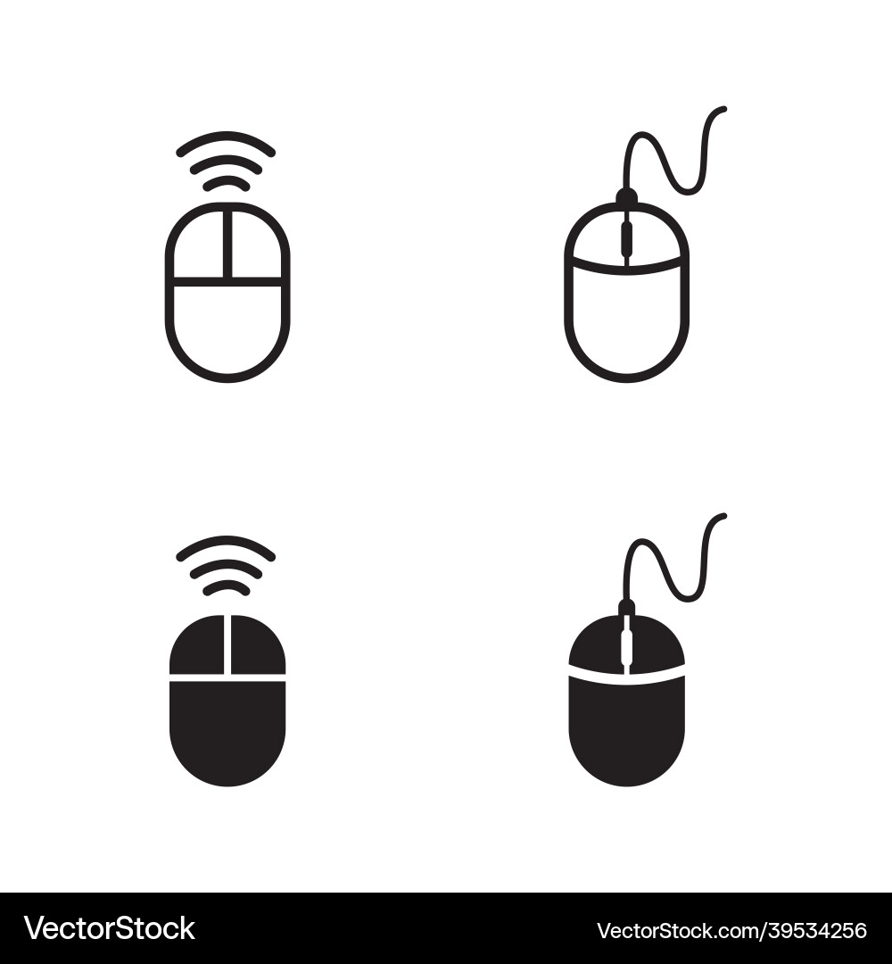 Mouse computer icon design Mouse computer icon design vector image