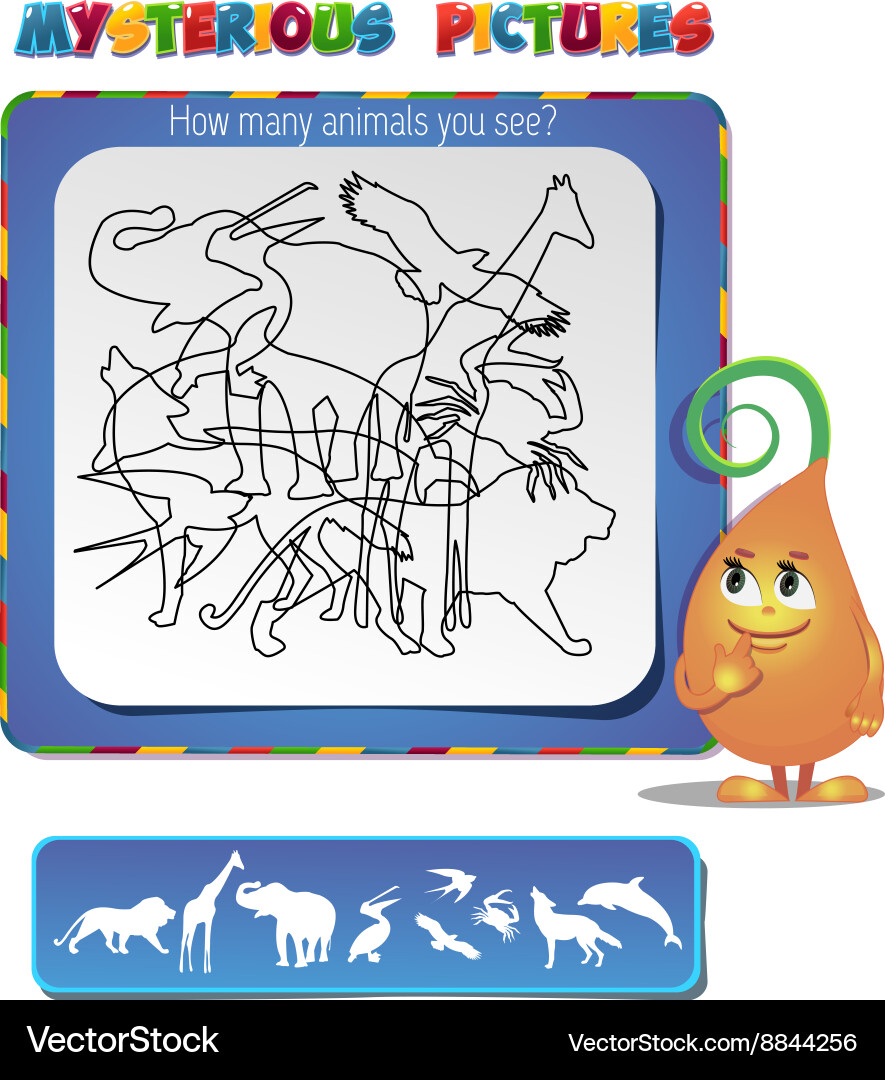 Mysterious image vector image