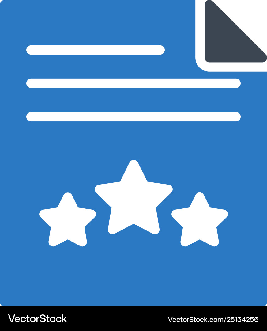 Rating file Rating file vector image