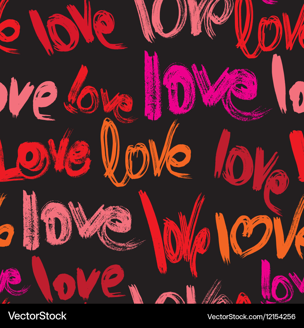 Seamless pattern with brush strokes and scribbles vector image