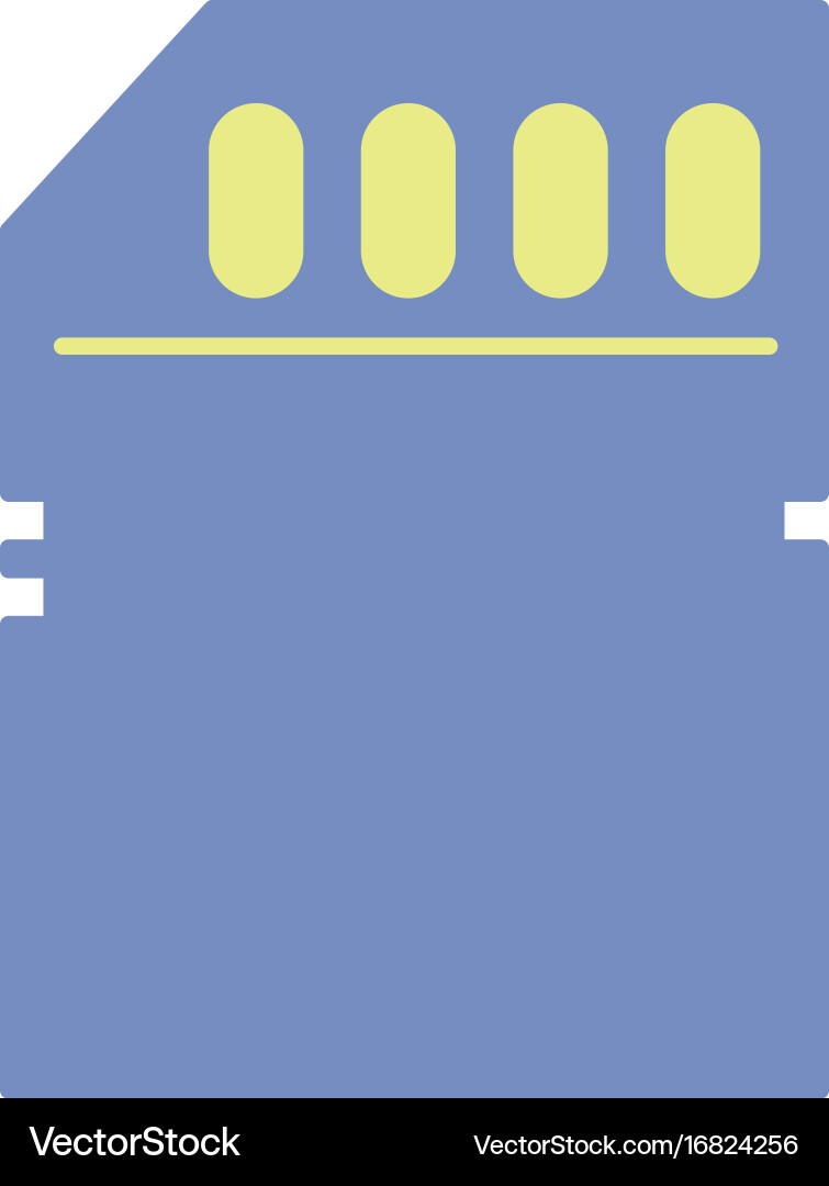 Technology micro sd data memory vector image