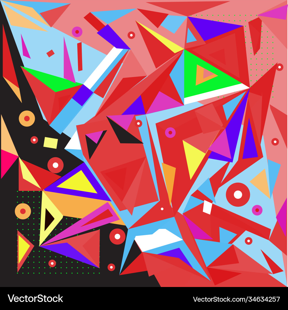 Abstract modern triangles background pattern vector image