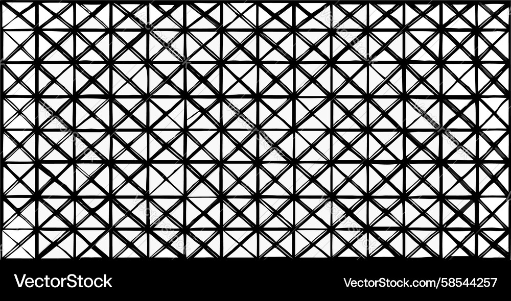 Complex Crosshatch Grid Pattern Vector Image