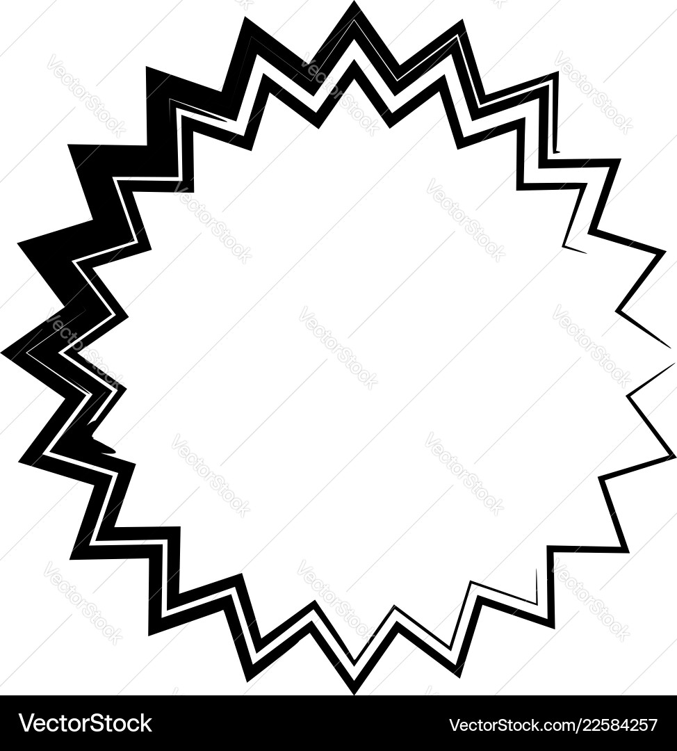 Contour shape with different distortion effect Vector Image