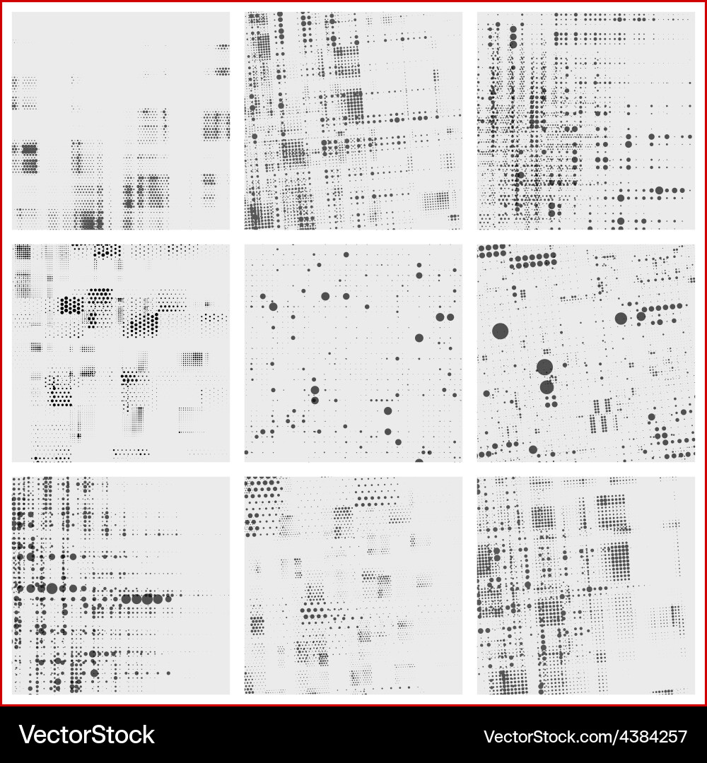 Dotted Abstract Forms Vector Image