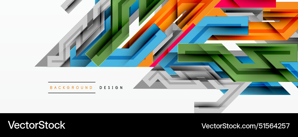 Dynamic lines geometric background Royalty Free Vector Image