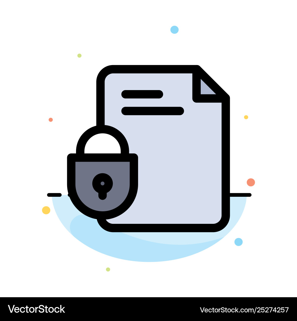 File document lock security internet abstract File document lock security internet abstract vector image