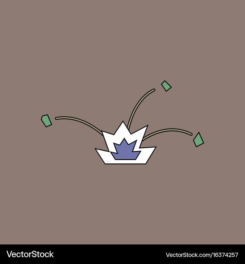 Flat icon design collection explosion and shards Vector Image