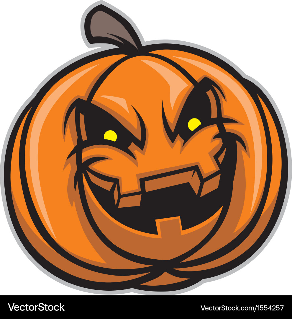 Halloween pumpkin Royalty Free Vector Image - VectorStock