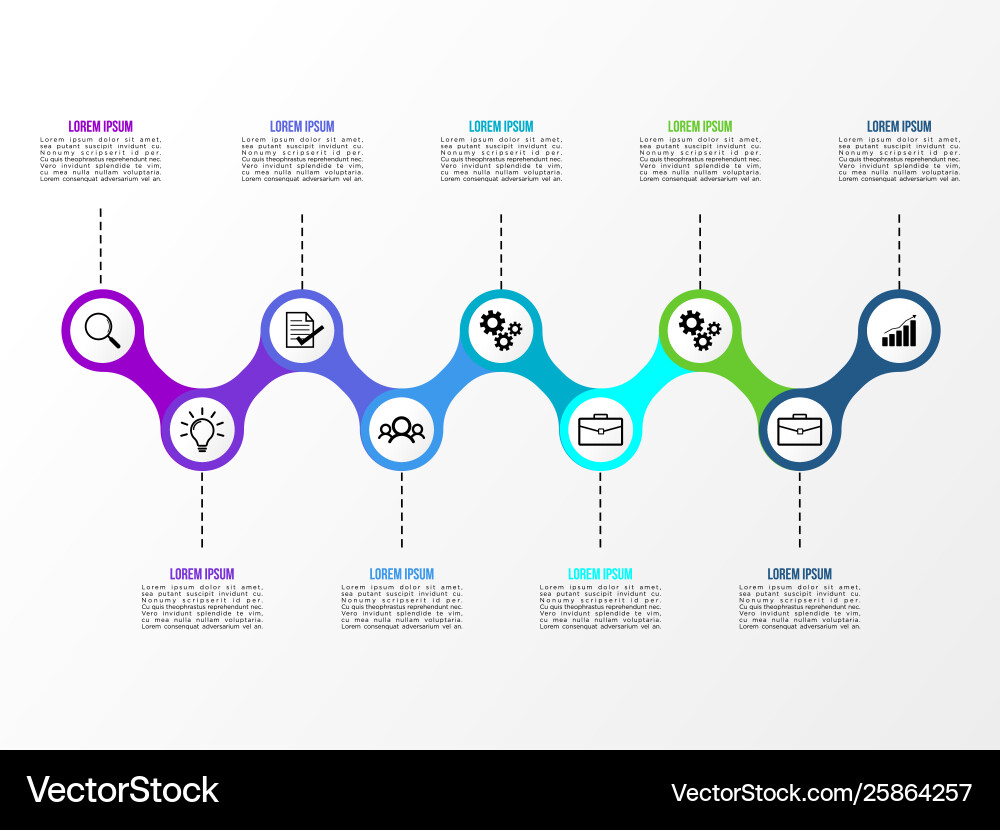 Infographic design template with options steps Infographic design template with options steps vector image