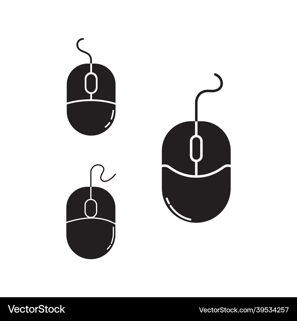 Mouse computer icon design Vector Image
