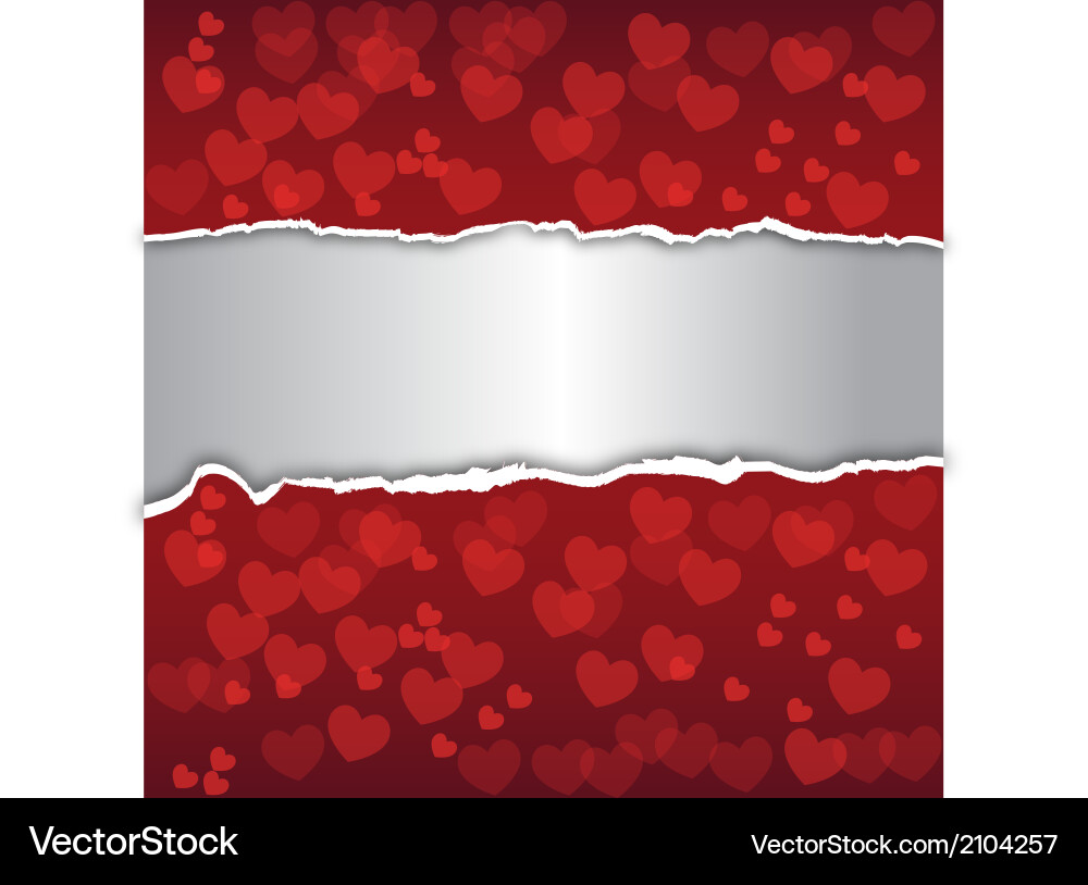 Red Heart Abstract Background Vector Image