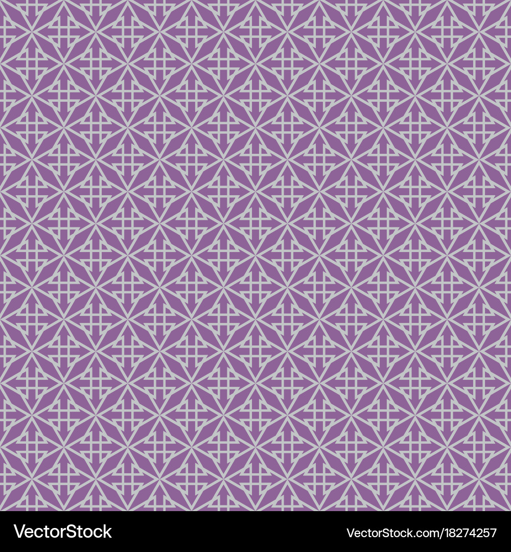 Tile pattern with violet print on white background vector image