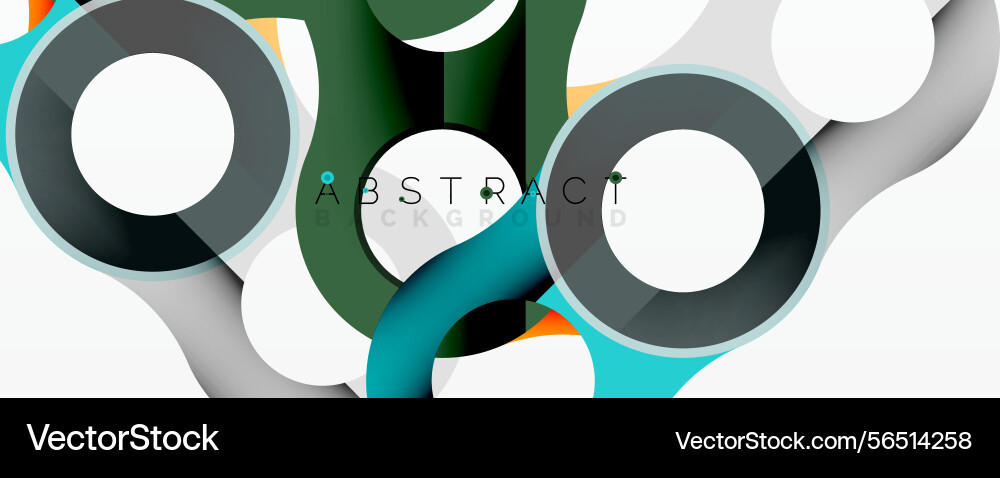 Abstract circles lines create modern design gray Vector Image