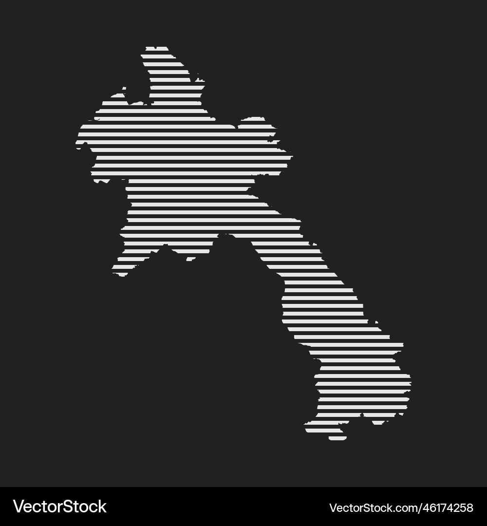 Abstract map laos parallel grey lines Abstract map laos parallel grey lines Vector Image