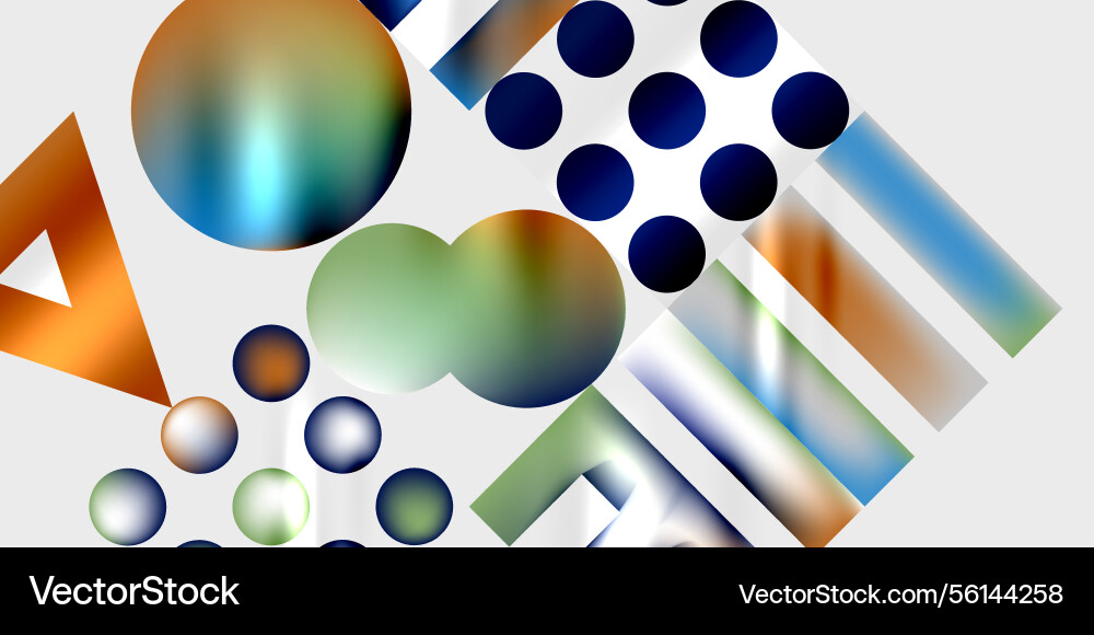 Abstract shapes circles triangles rectangles Abstract shapes circles triangles rectangles vector image