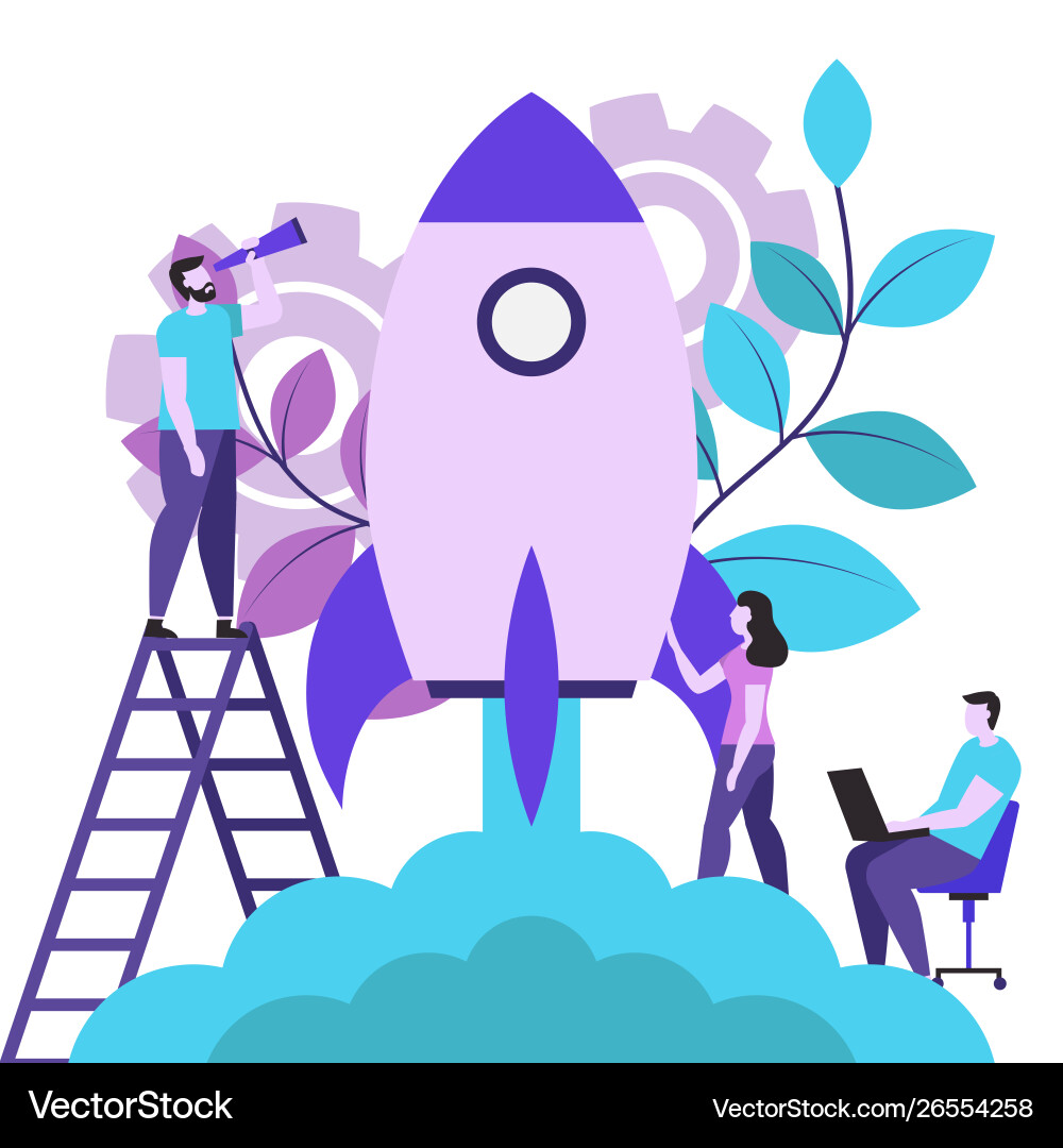 App development for website and mobile Vector Image