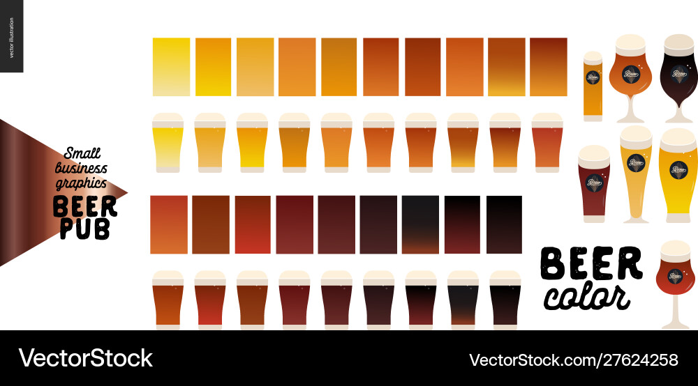 Brewery craft beer pub - small business graphics Brewery craft beer pub - small business graphics vector image