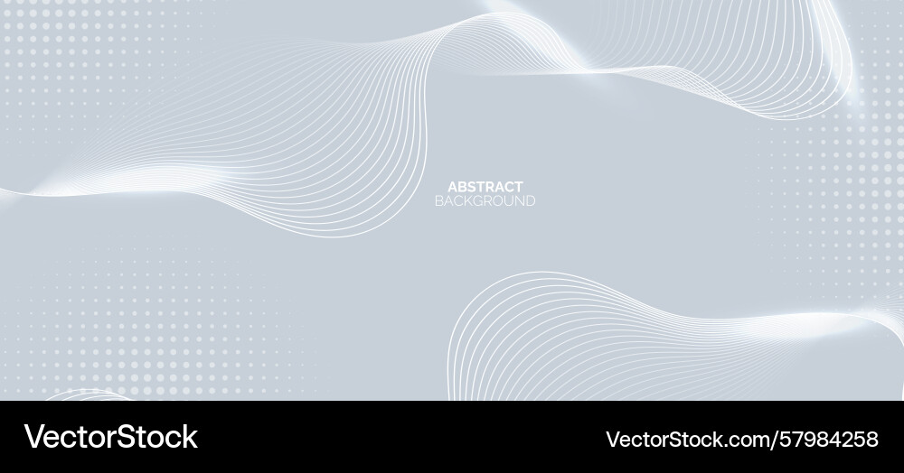 Grey abstract background with flowing particles Grey abstract background with flowing particles Vector Image