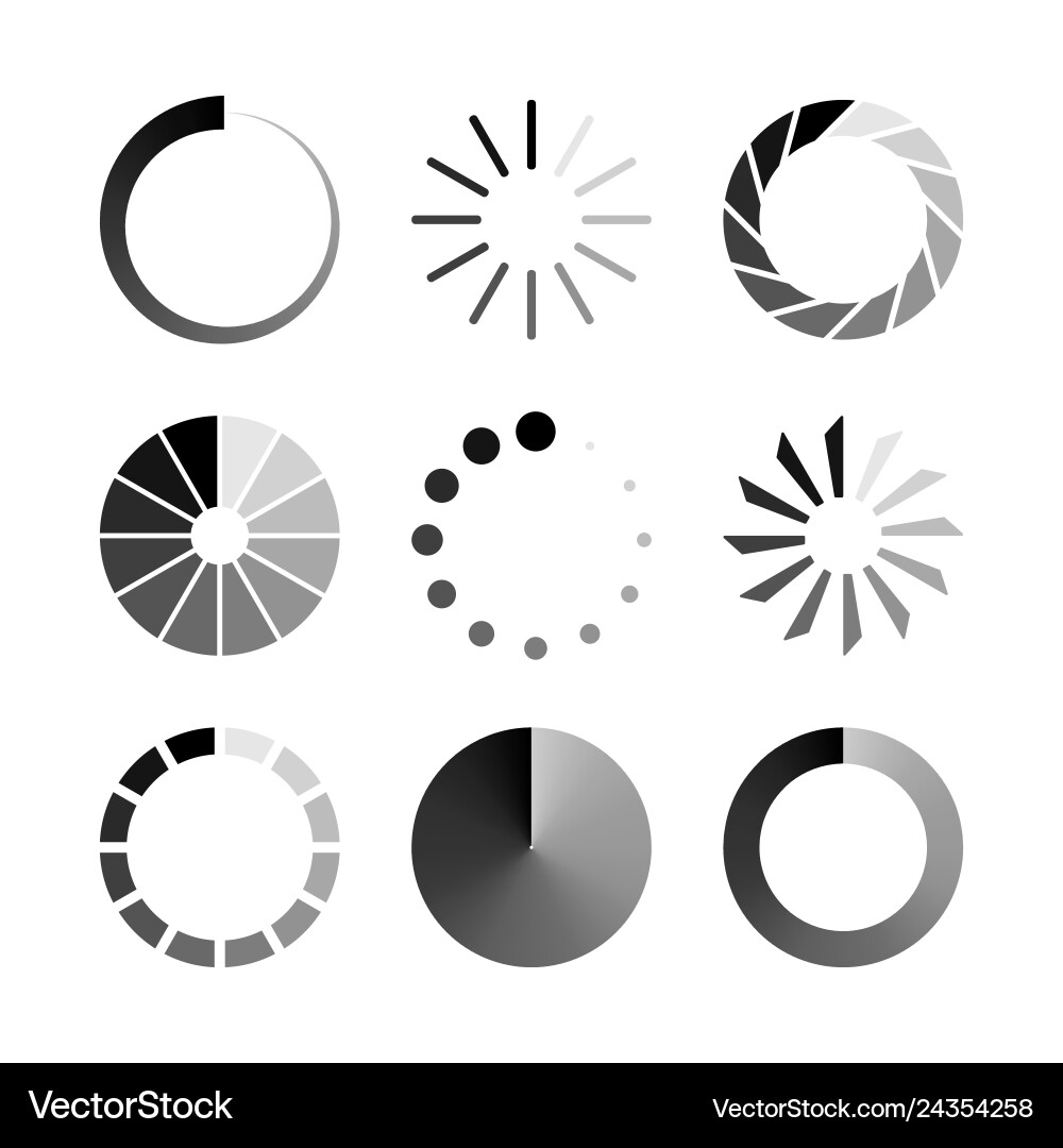 Isolated loading icon Isolated loading icon vector image