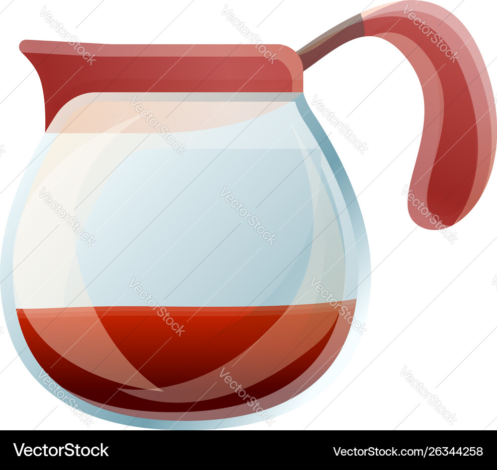 Kaffee kalt Glas Topf Ikone Cartoon Stil Kaffee kalt Glas Topf Ikone Cartoon Stil vektorbild