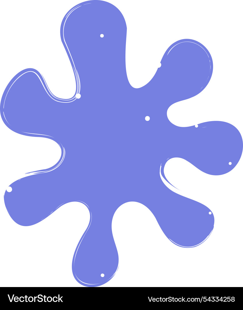 Liquid form element blotch shape Vector Image