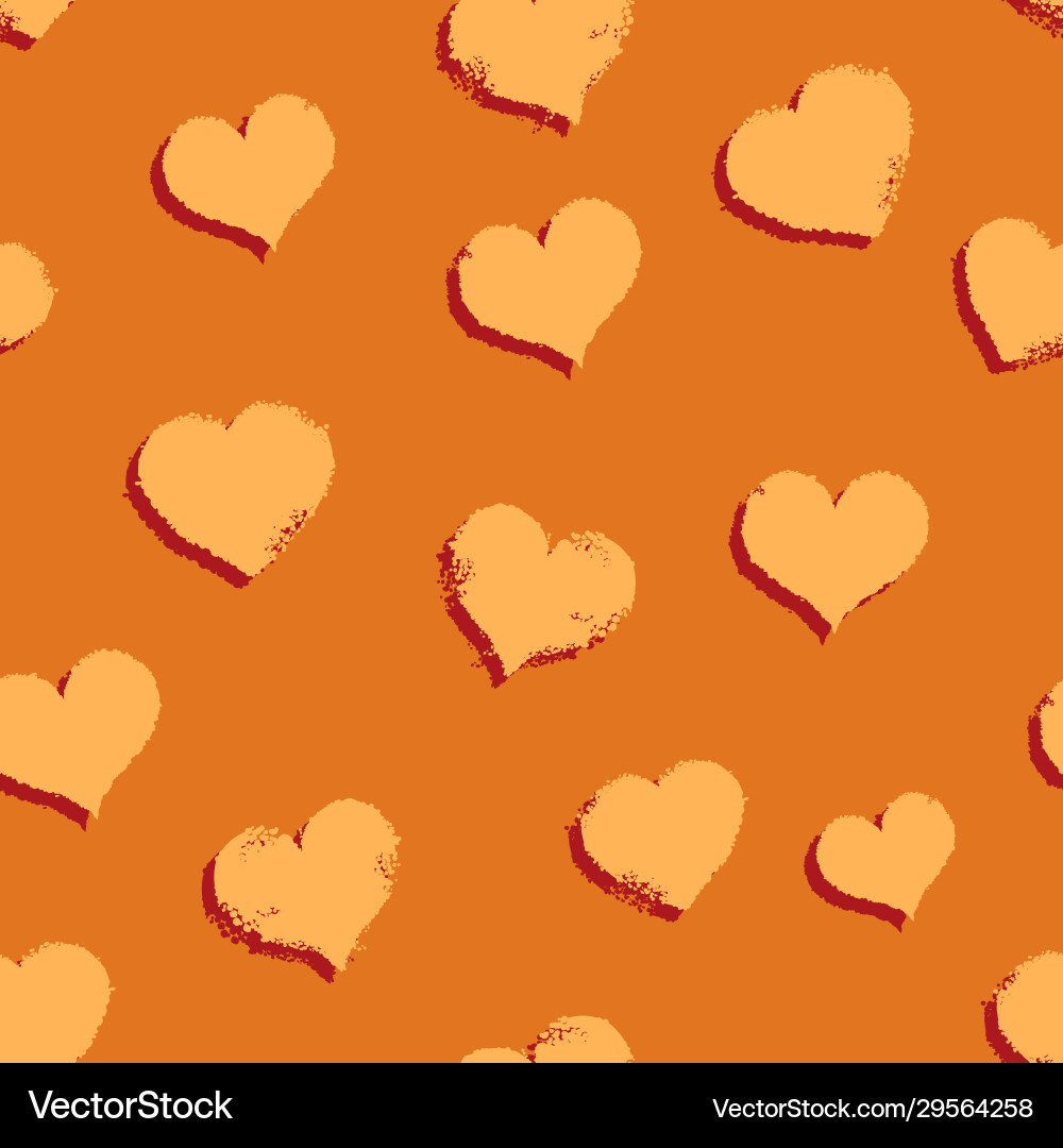 Seamless hearts pattern background Seamless hearts pattern background vector image