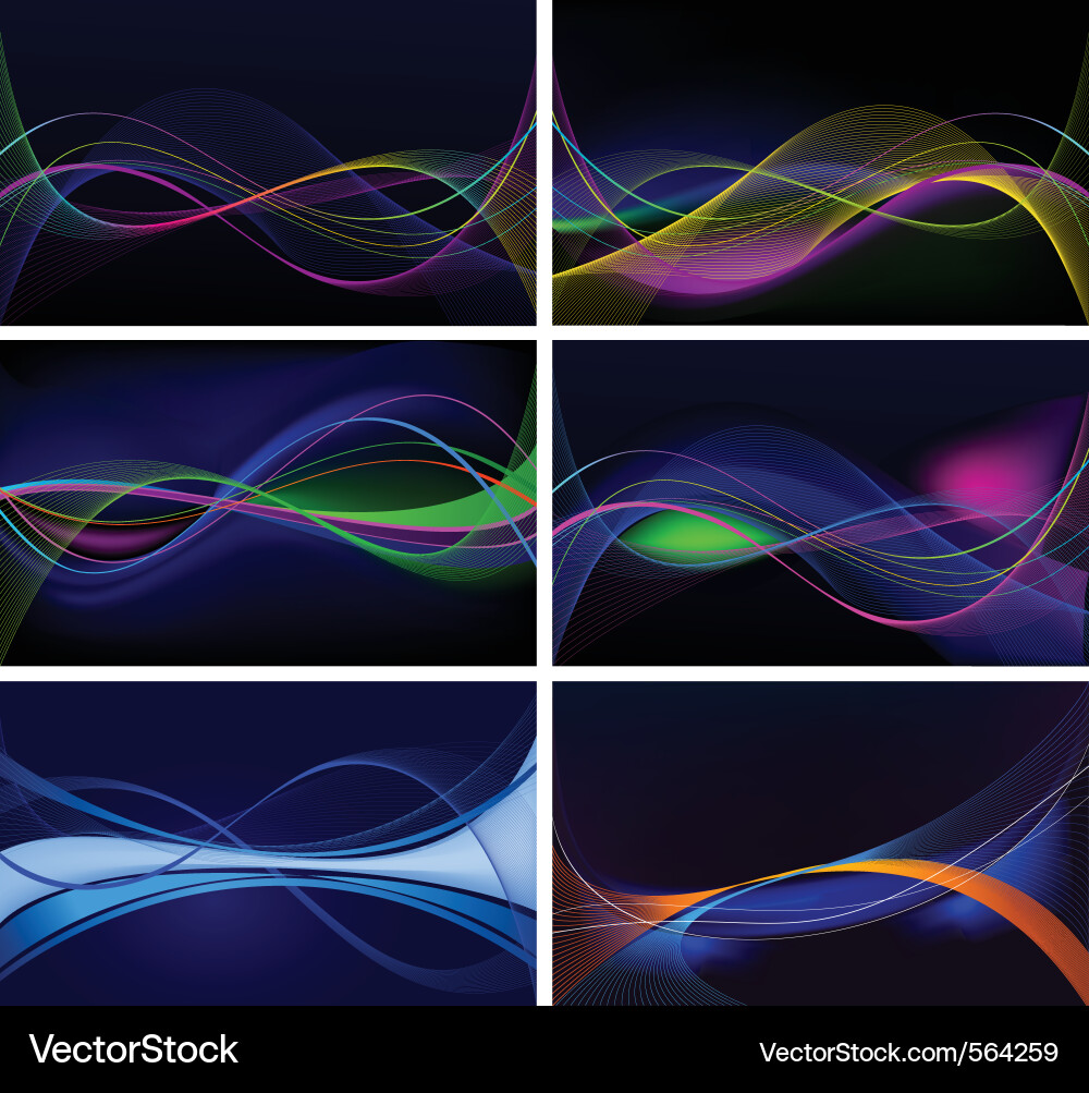 Abstract background set vector image