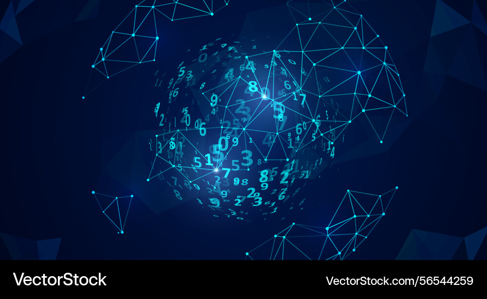 Big data visualization Big data visualization vector image