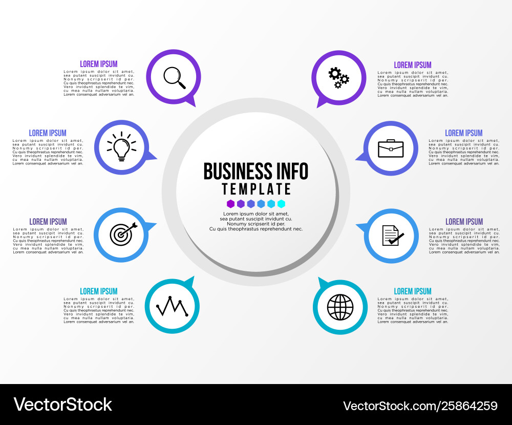 Infographic design template with options steps Vector Image