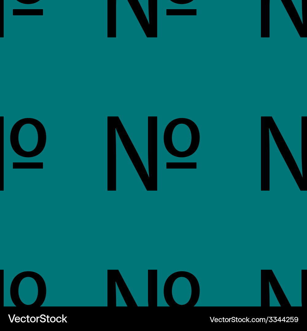 Number web icon flat design seamless pattern Vector Image