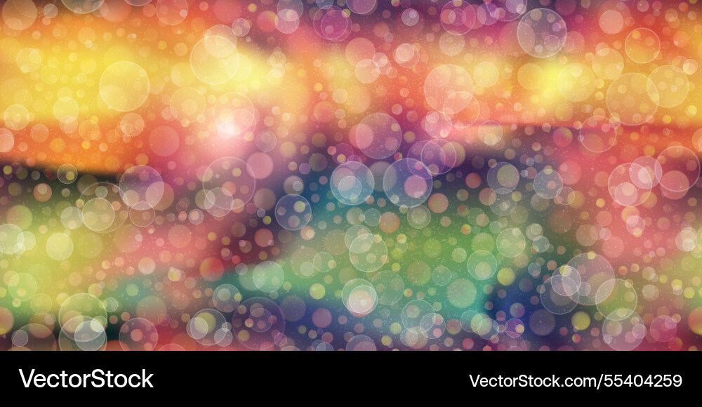 Rainbow bokeh seamless bg with noise Rainbow bokeh seamless bg with noise vector image