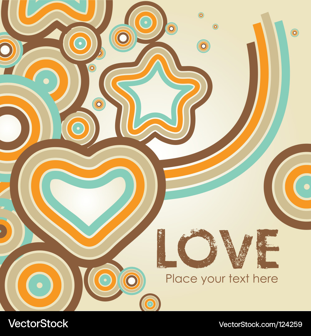 Retro Colorful Abstract Background vector image