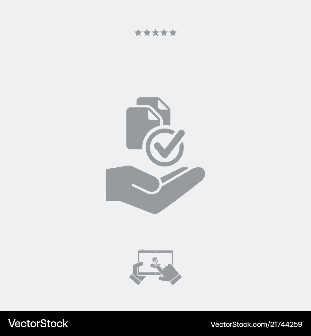 Service offer - data copy minimal icon vector image