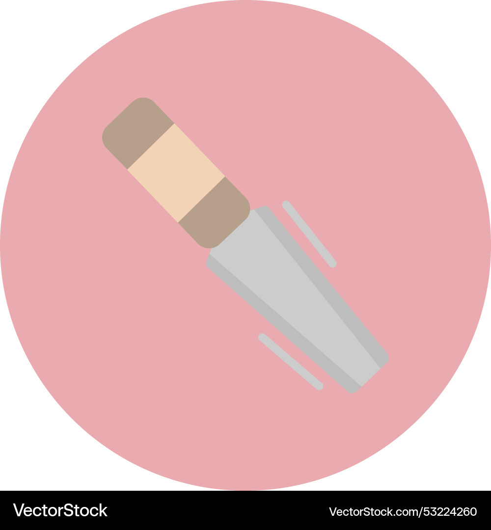 Chisel flat circle icon Vector Image