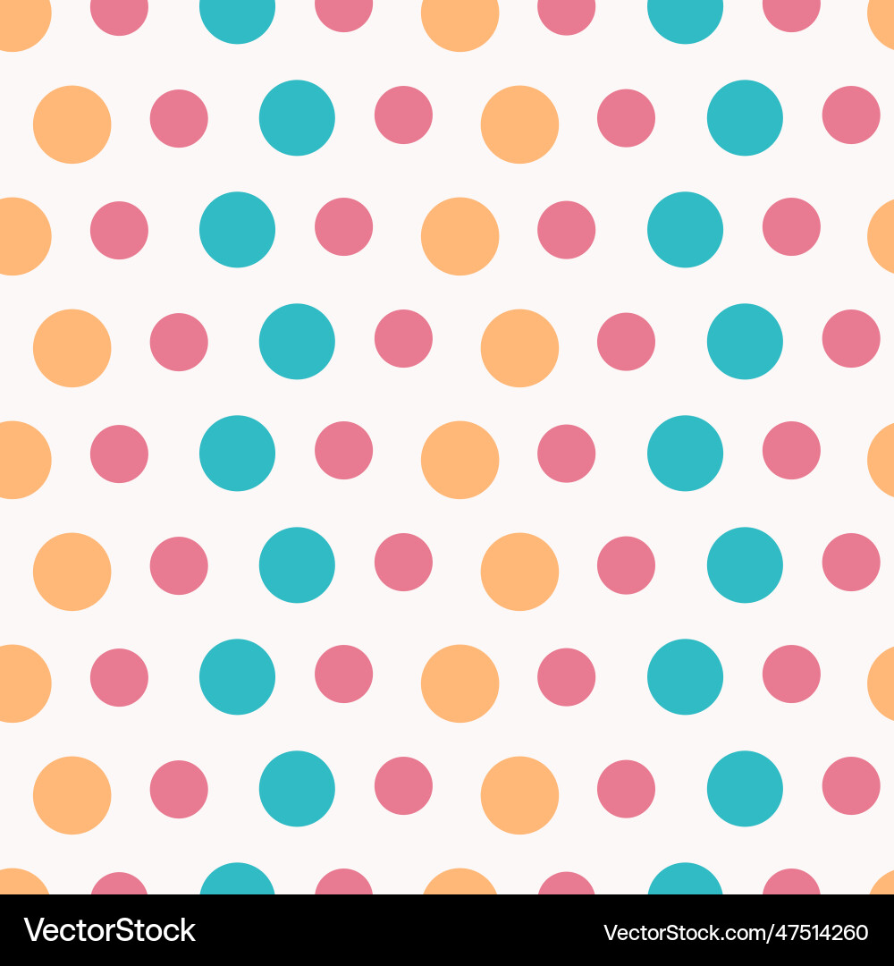 Circle seamless pattern colorful style different Vector Image