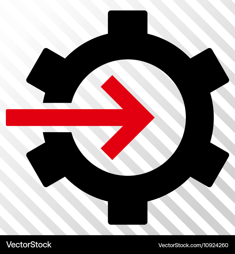 Cog integration icon vector image