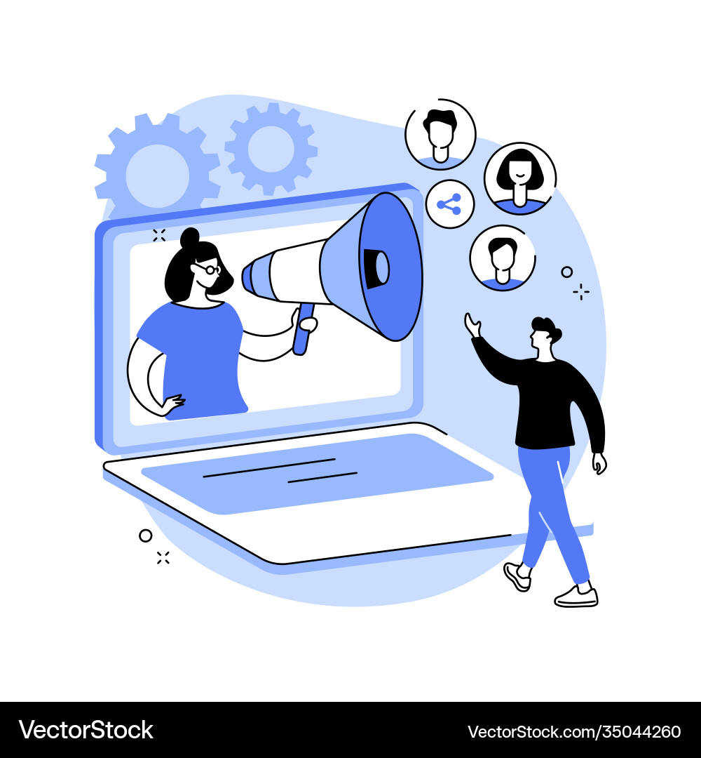 Referral program abstract concept Referral program abstract concept vector image