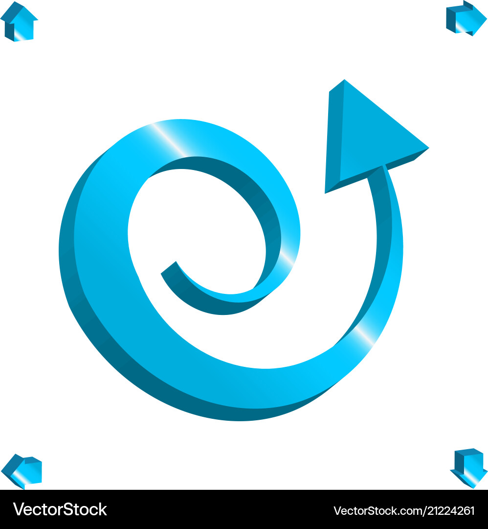 3d arrow icon (21224261) – Royalty-Free Vector | VectorStock, image size:998x1080