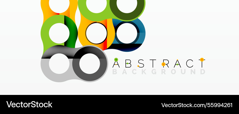 Abstract circle element composition with Vector Image