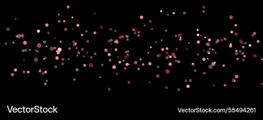 Abstract color shining bokeh isolated Vector Image