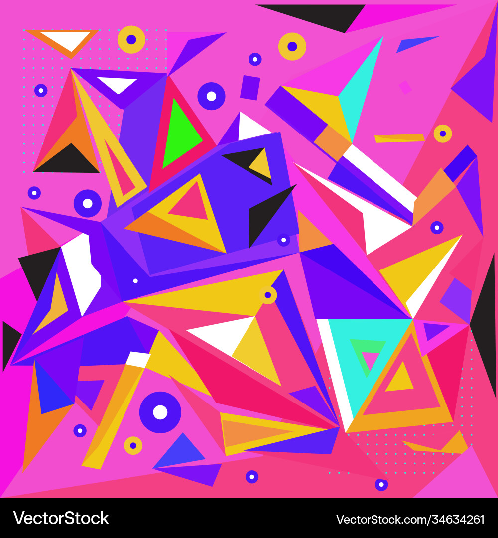 Abstract modern triangles background pattern vector image