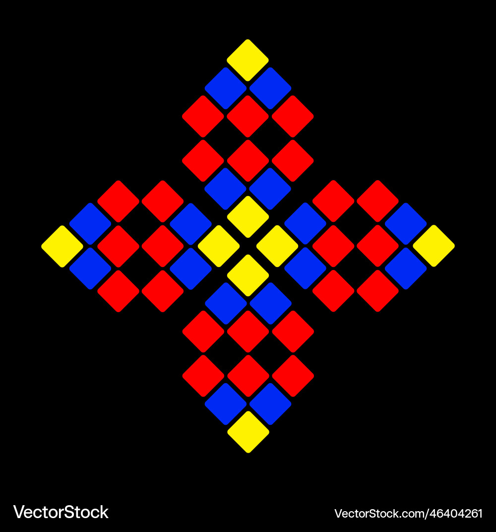 An abstract squaral textiles patterns An abstract squaral textiles patterns Vector Image