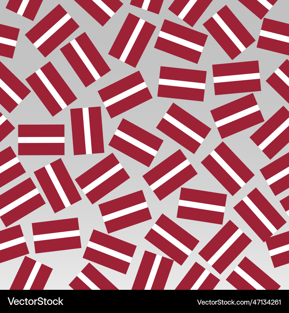 Bright pattern with flags of latvia happy Bright pattern with flags of latvia happy Vector Image
