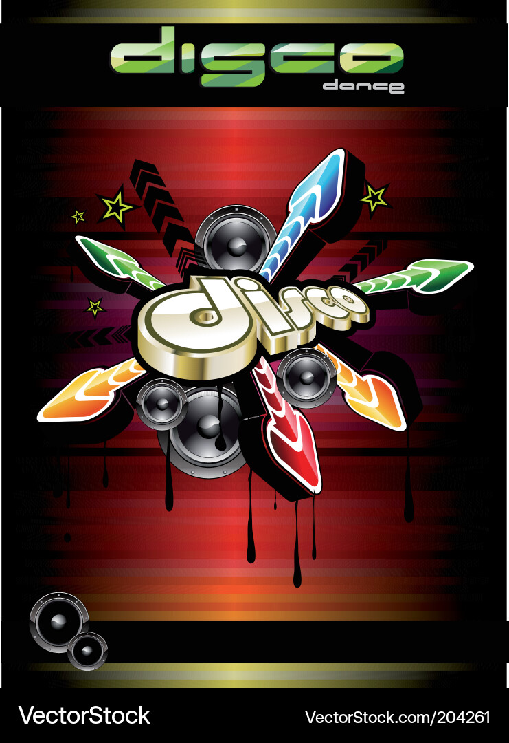 Disco dance background Vector Image