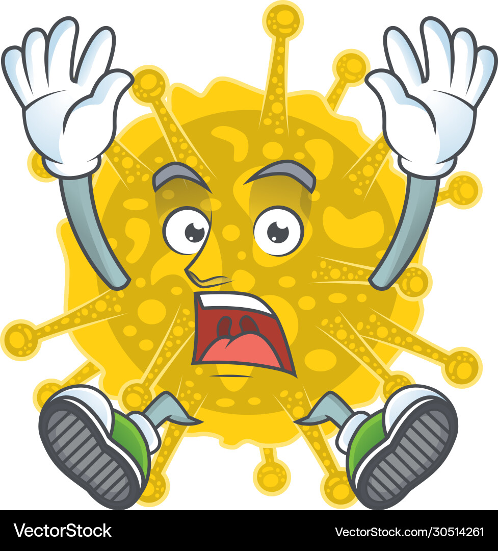 Eine atemberaubende Coronavirus pandemic Cartoon mit glücklich Eine atemberaubende Coronavirus pandemic Cartoon mit glücklich vektorbild