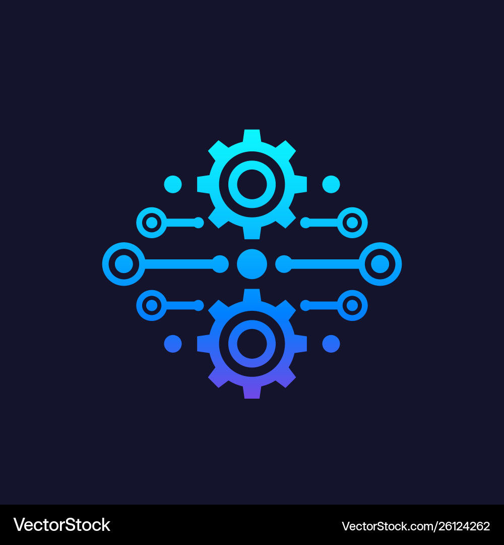 Automation & Integration Workflow vector image