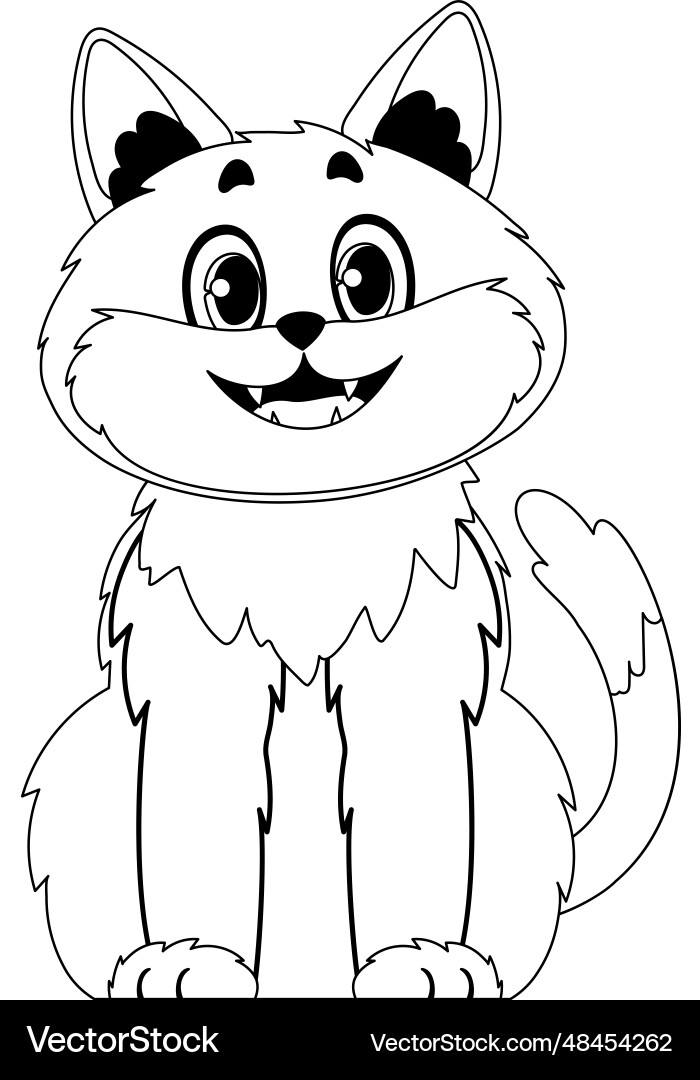 Cleverly cat in a organize staggering Vector Image