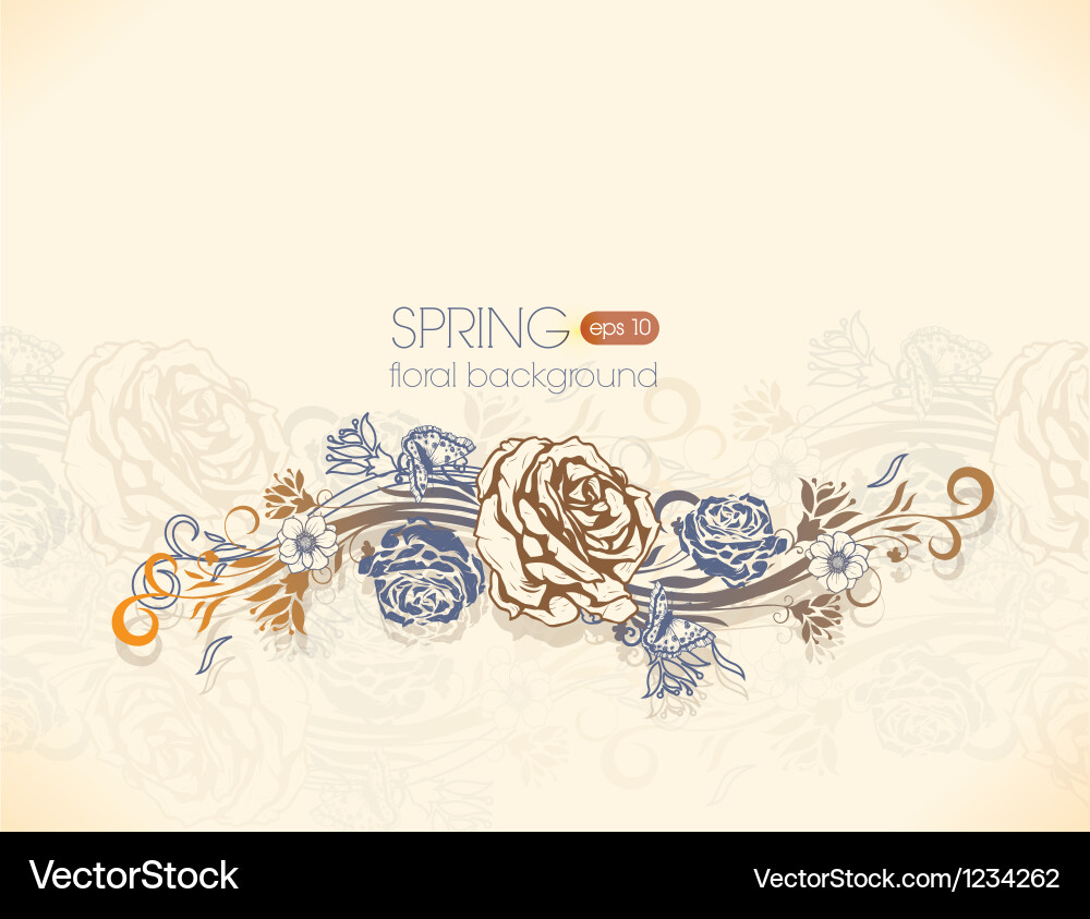 Floral background Royalty Free Vector Image - VectorStock